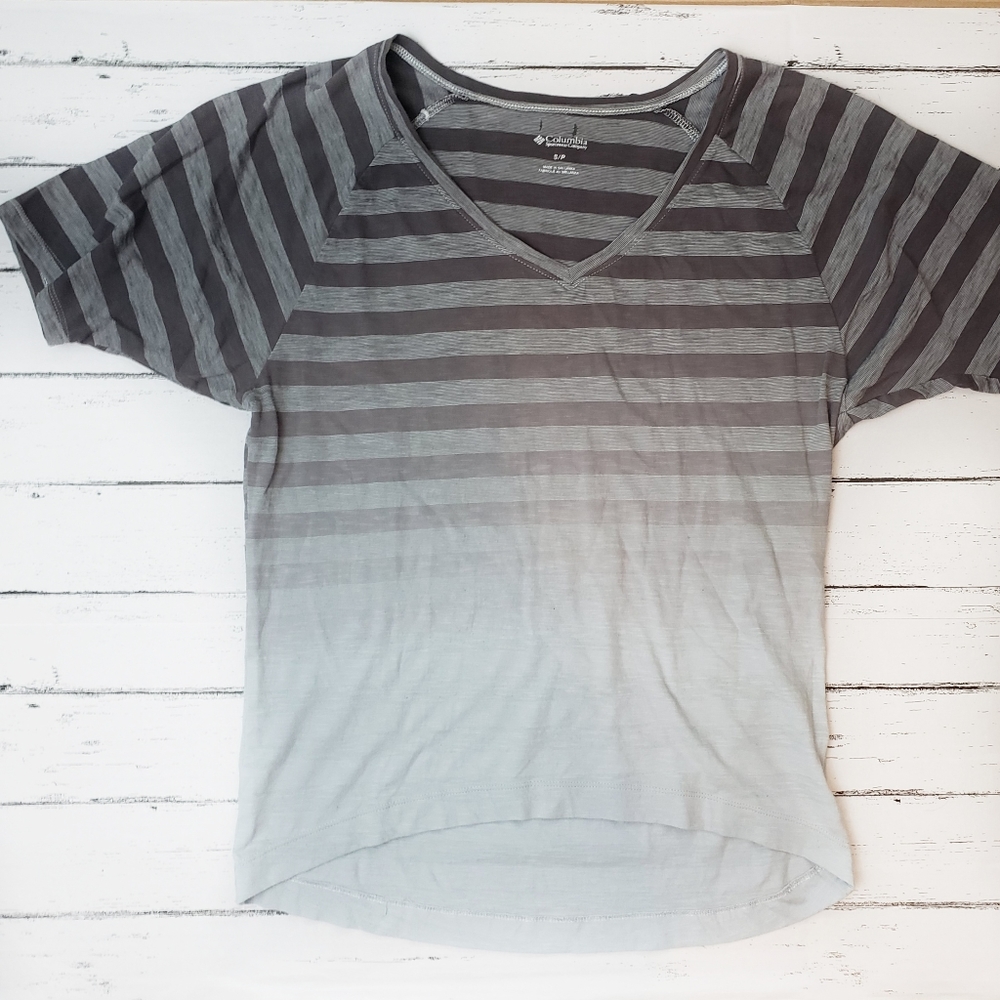 Columbia Ombre Gray Stripe Shirt